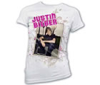 Justin Bieber - White Photo (youth sizes)