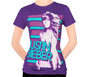 Justin Bieber - Purple Stripes (Women's/Junior Sizes)