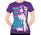 Justin Bieber - Purple Stripes (Women's/Junior Sizes)