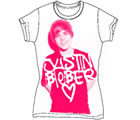 Justin Bieber - White Stencil (Women's/Junior Sizes)