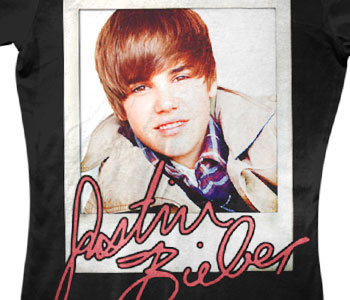 Justin Bieber - Polaroid with Signature (Youth Sizes)
